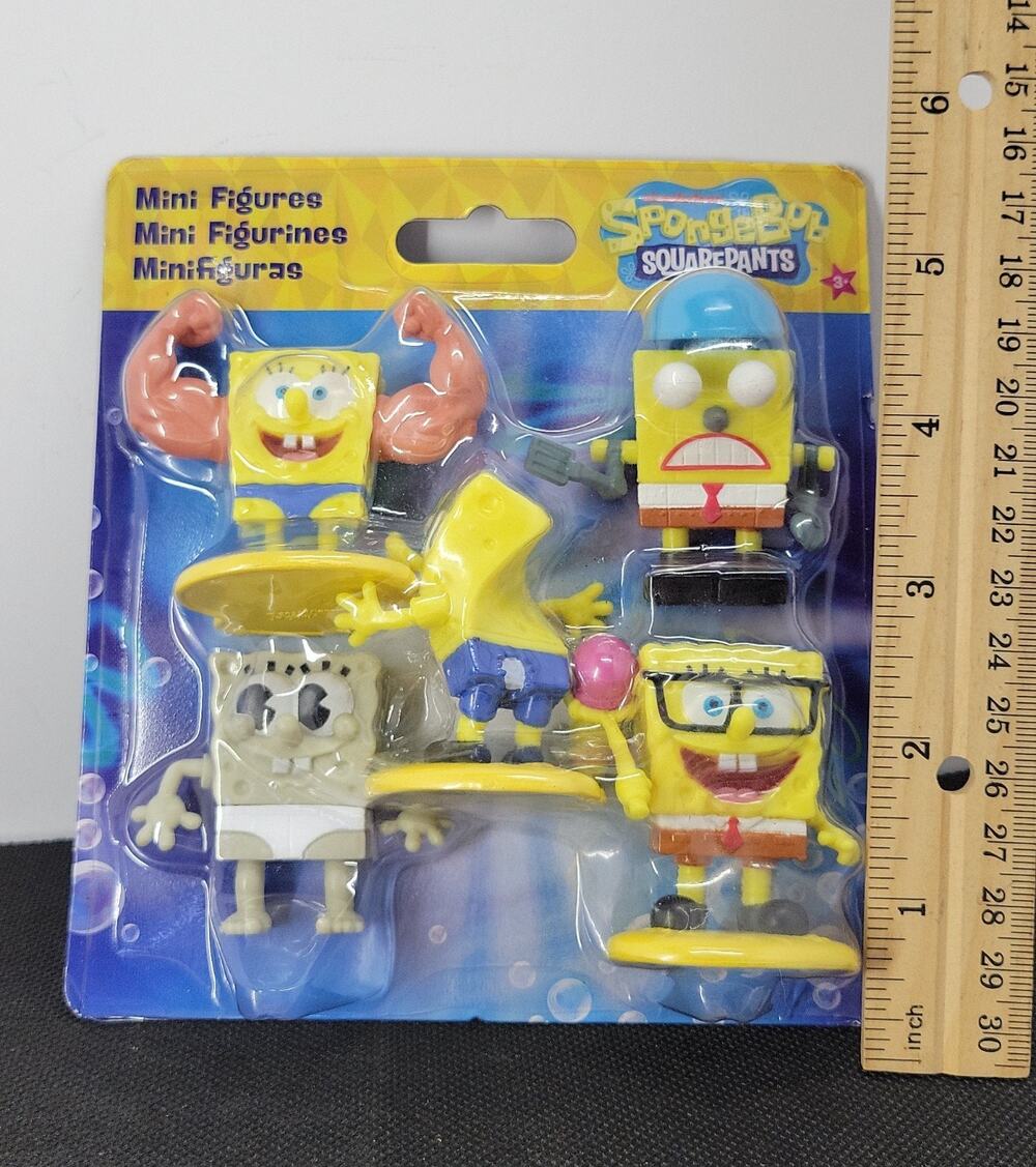 Nickelodeon SpongeBob Squarepants 2 inch Mini Figures 5 Piece Set NEW